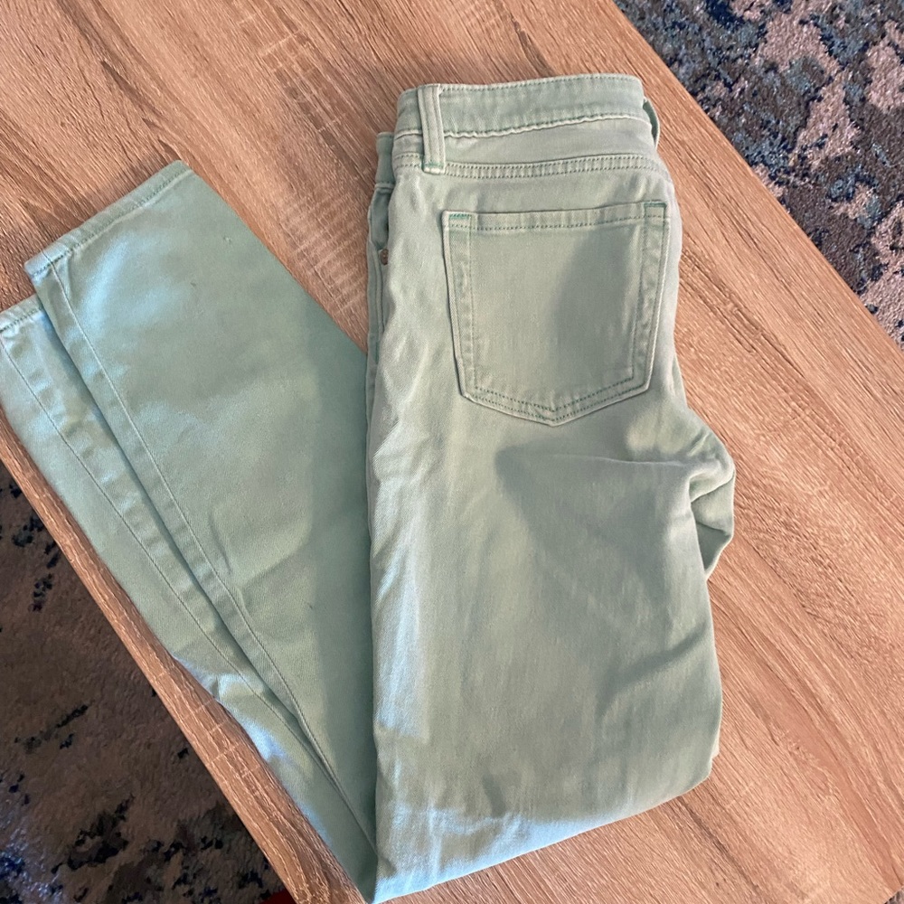 Gap Super Skinny Jeans: Sea Foam Green